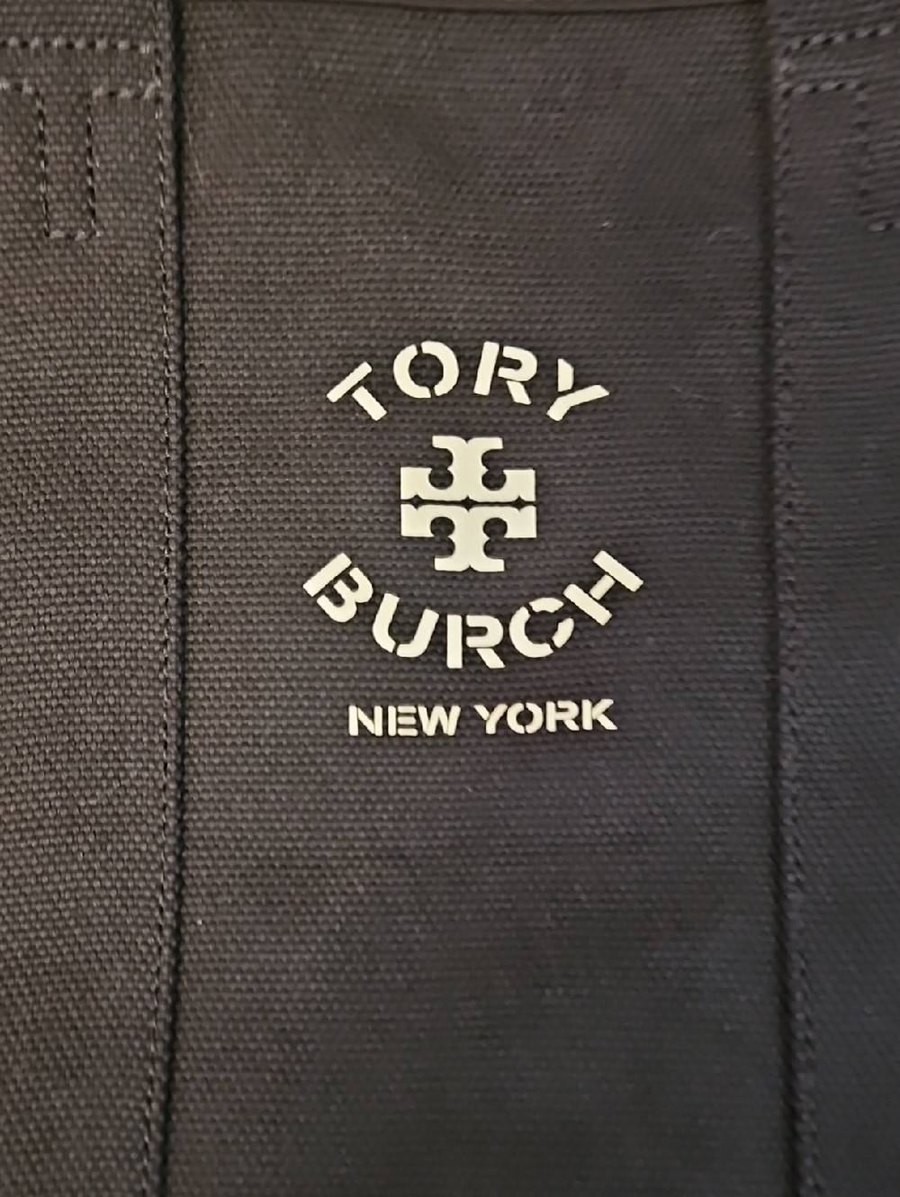Tory Burch Canvas Midnight Blue Navy Mercer tote - Picture 11 of 11
